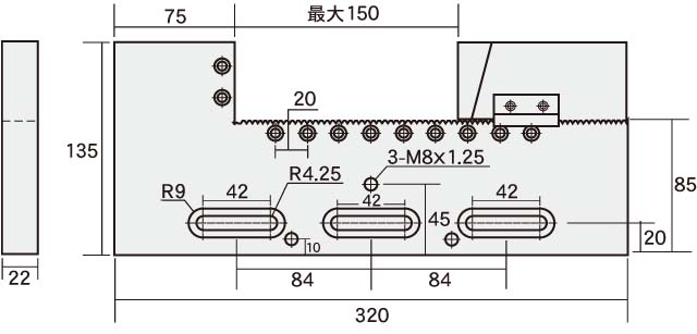 FT-WPV150　ステンレス製ワイヤーカットバイス